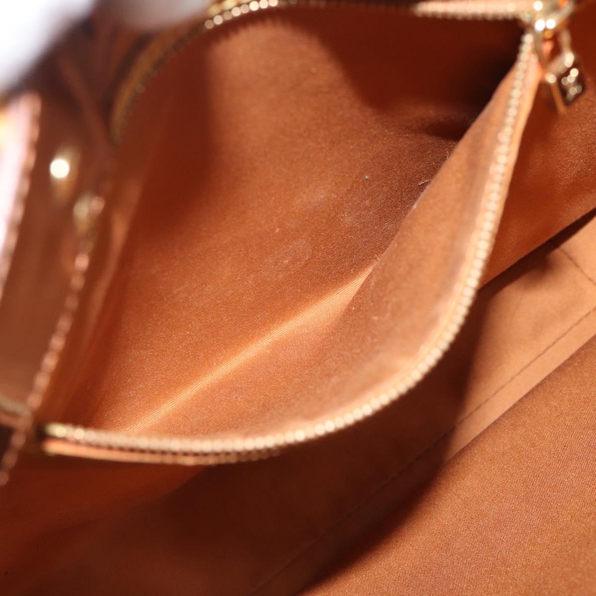 LOUIS VUITTON Monogram Vernis Reade MM Hand Bag Bronze M91143 LV Auth hk3883
