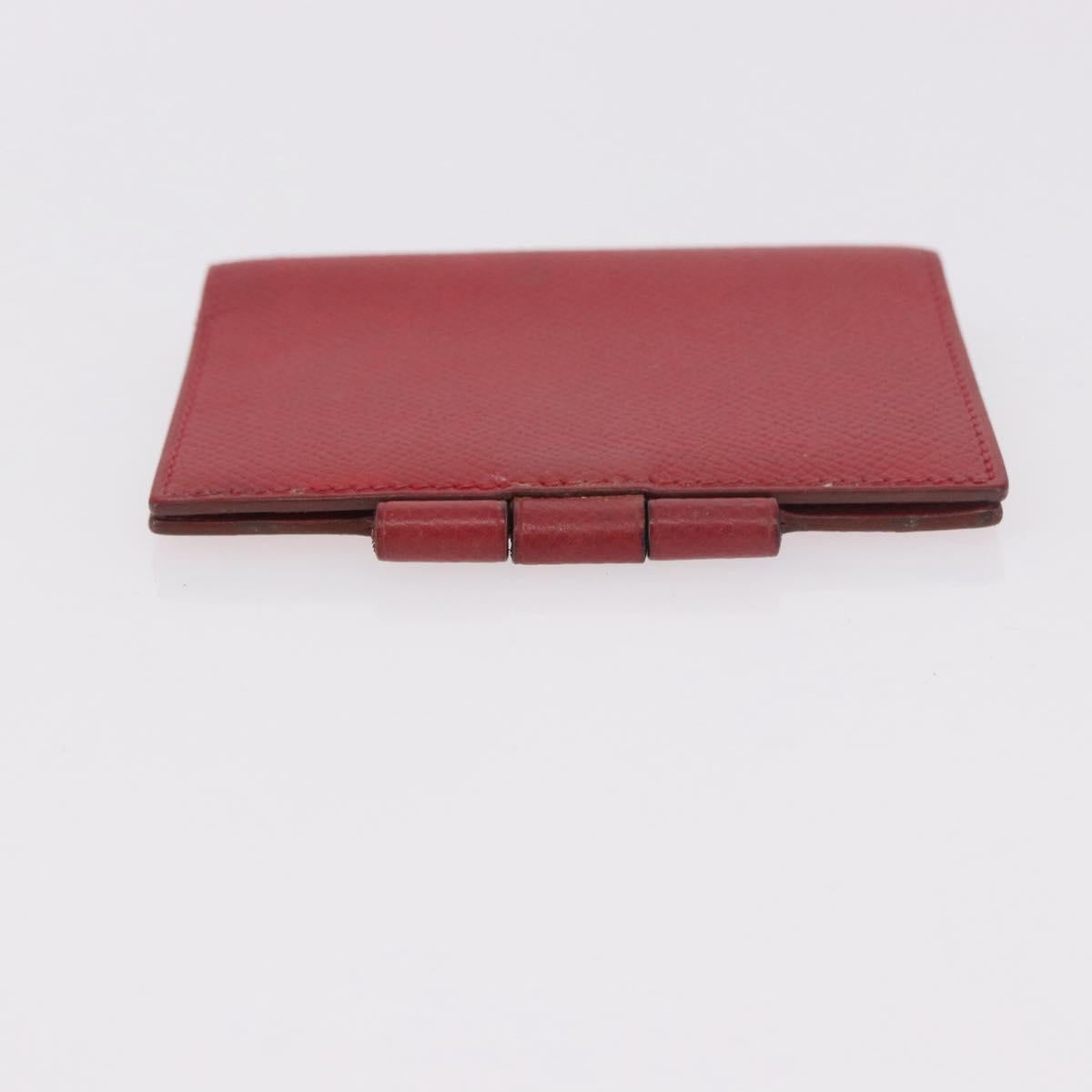 HERMES Agenda Vision & Ballpoint Pen Set Leather Red Auth hk3888