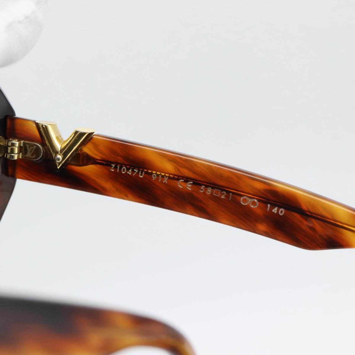 LOUIS VUITTON Lapiscine Sunglasses plastic Brown Z1047U LV Auth hk3890