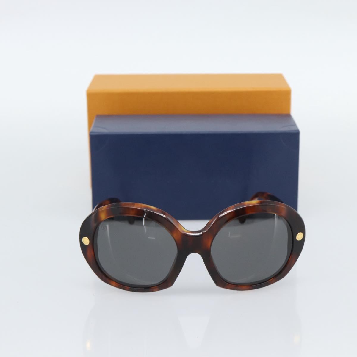 LOUIS VUITTON Lapiscine Sunglasses plastic Brown Z1047U LV Auth hk3890