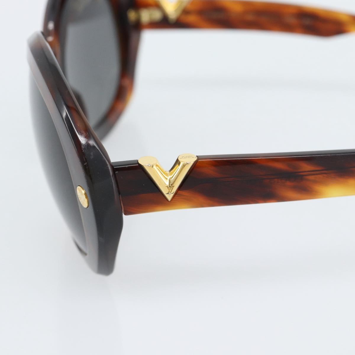 LOUIS VUITTON Lapiscine Sunglasses plastic Brown Z1047U LV Auth hk3890
