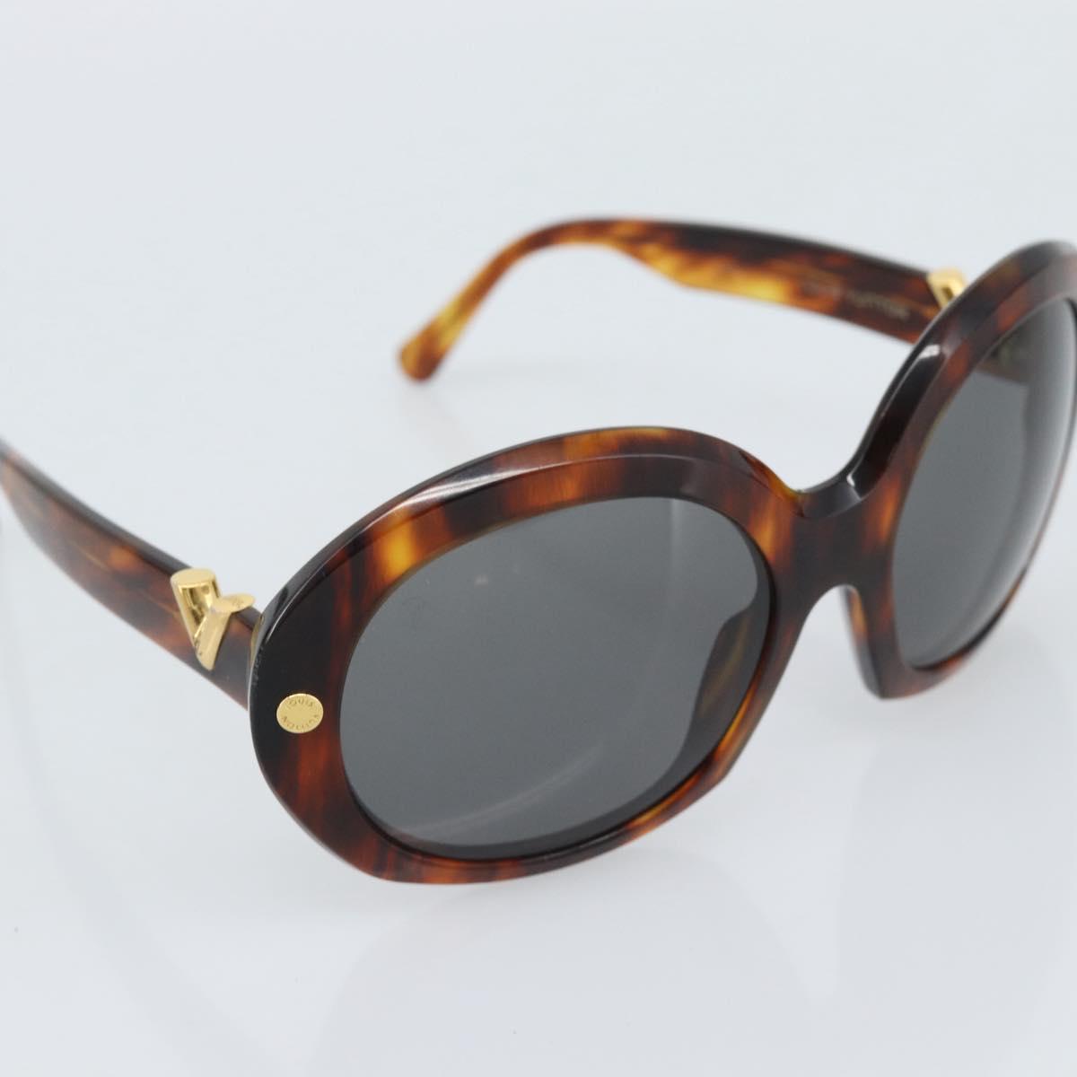 LOUIS VUITTON Lapiscine Sunglasses plastic Brown Z1047U LV Auth hk3890