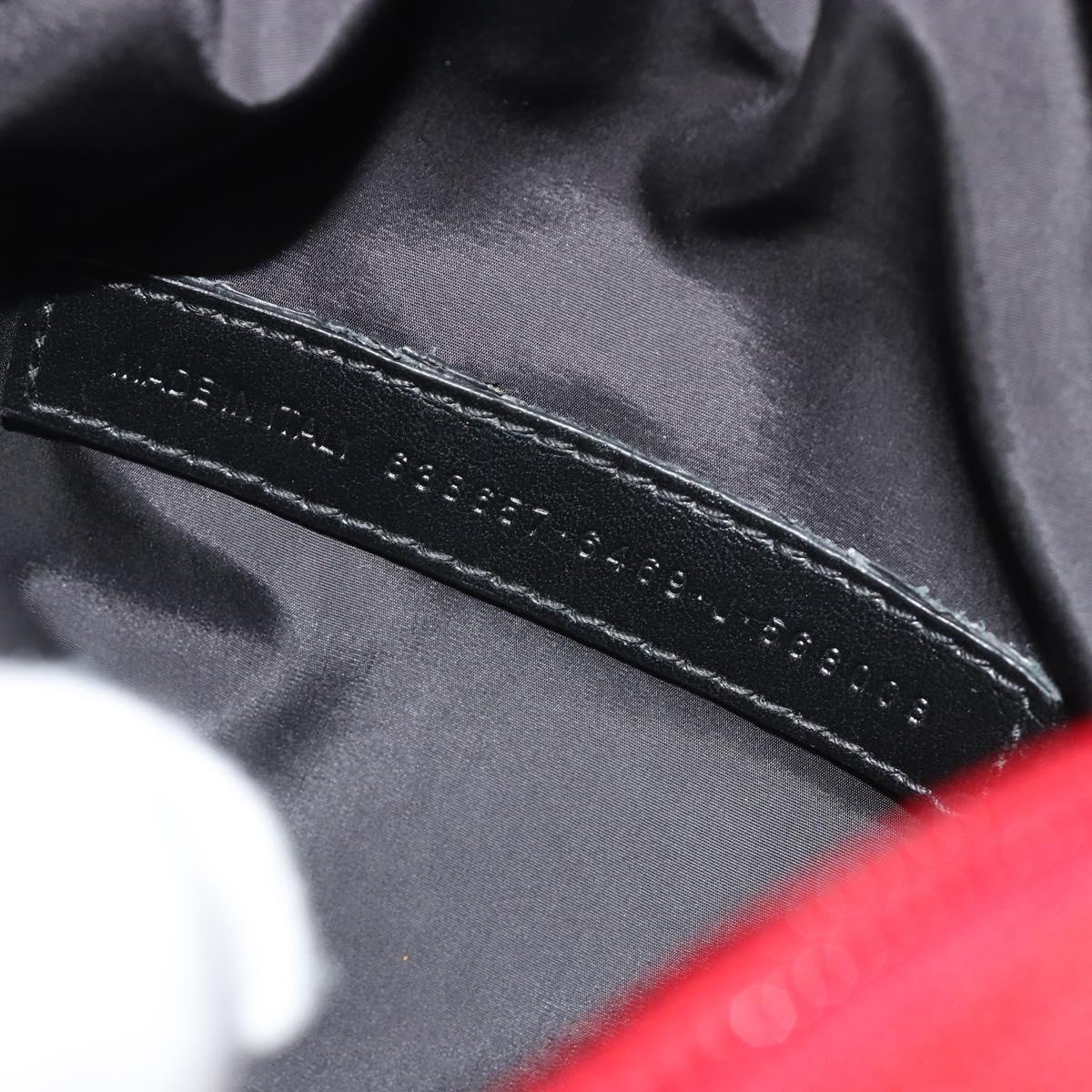 BALENCIAGA Messenger Bag S Shoulder Bag Nylon Red 638657 Auth hk3893