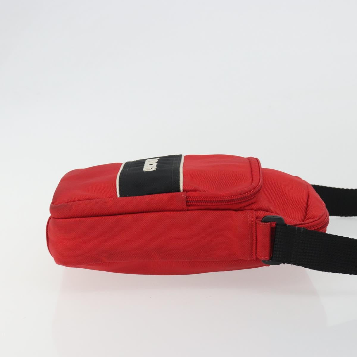 BALENCIAGA Messenger Bag S Shoulder Bag Nylon Red 638657 Auth hk3893
