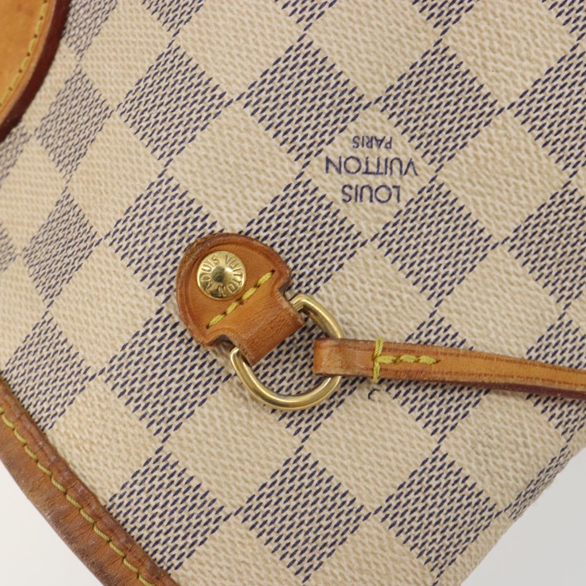 LOUIS VUITTON Damier Azur Neverfull MM Tote Bag N41605 LV Auth hk3894