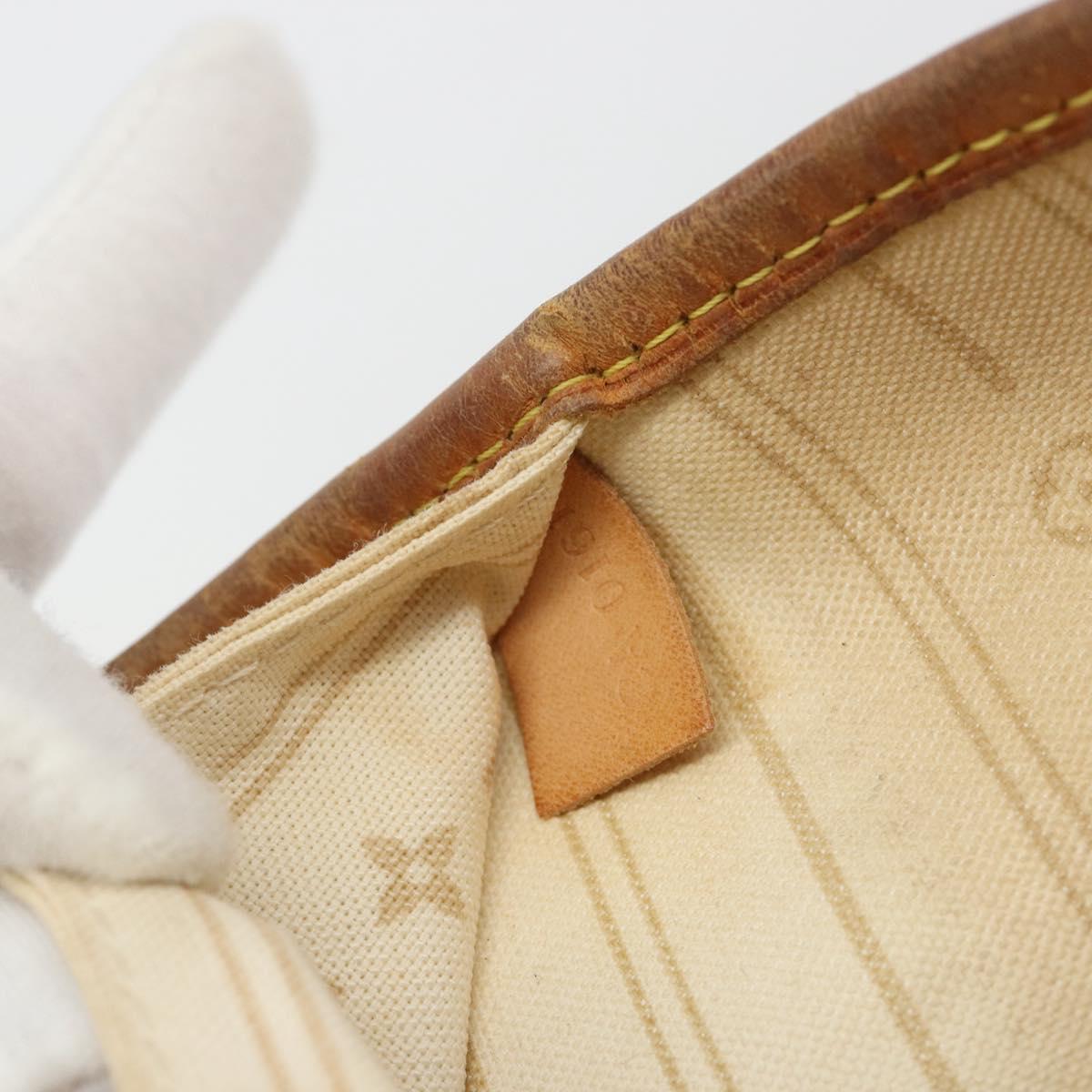 LOUIS VUITTON Damier Azur Neverfull MM Tote Bag N41605 LV Auth hk3894