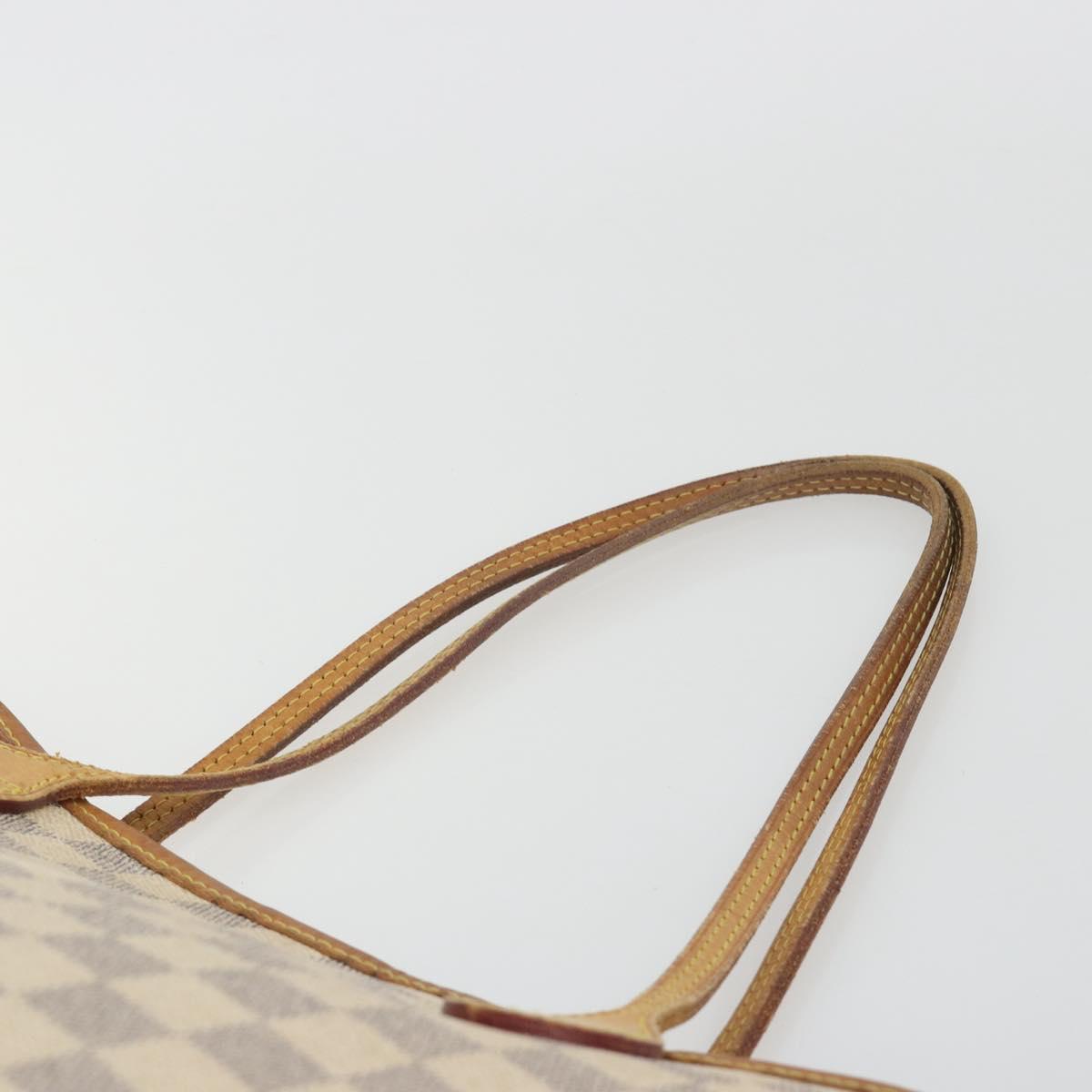 LOUIS VUITTON Damier Azur Neverfull MM Tote Bag N41605 LV Auth hk3894