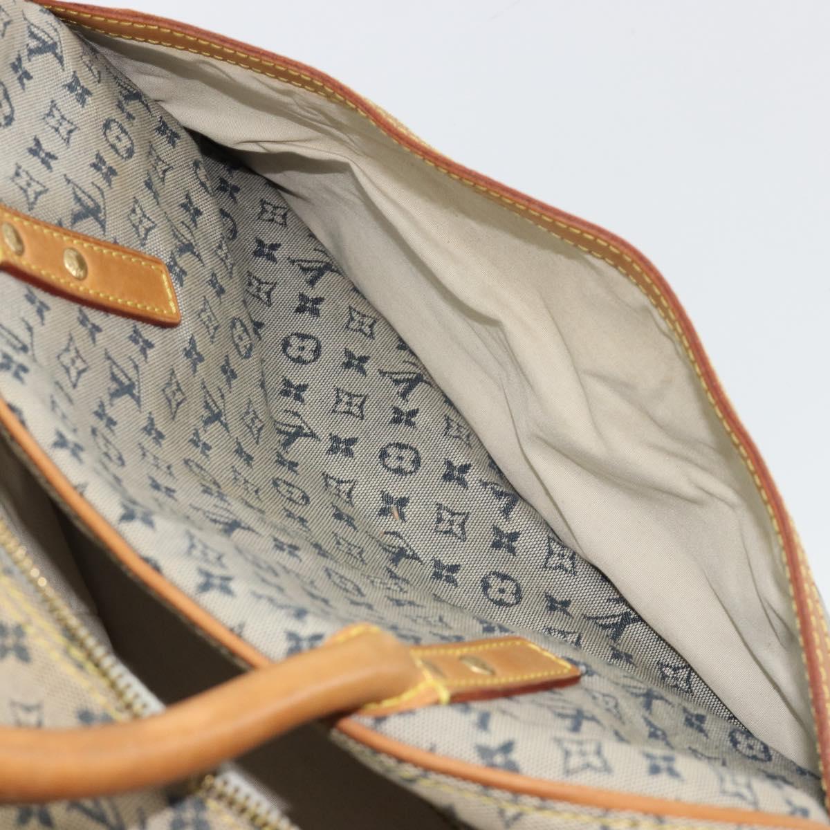 LOUIS VUITTON Monogram mini Marie Hand Bag Blue M92003 LV Auth hk3895