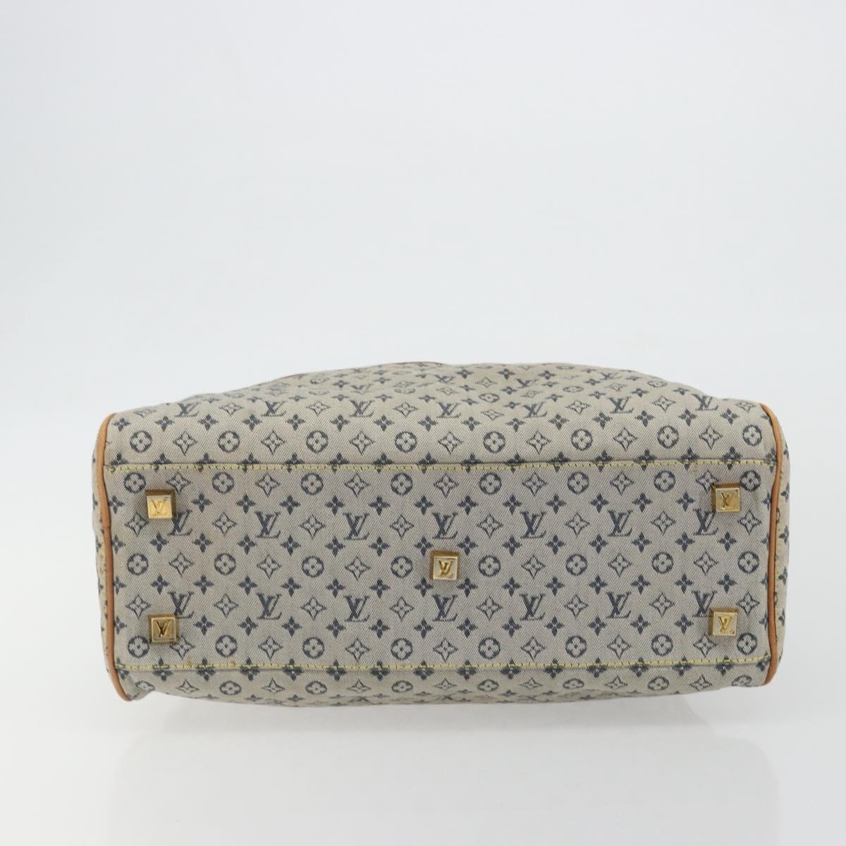 LOUIS VUITTON Monogram mini Marie Hand Bag Blue M92003 LV Auth hk3895
