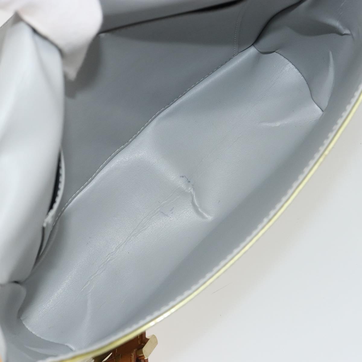LOUIS VUITTON Monogram Vernis Thompson Street Bag Gris M91008 LV Auth hk3896