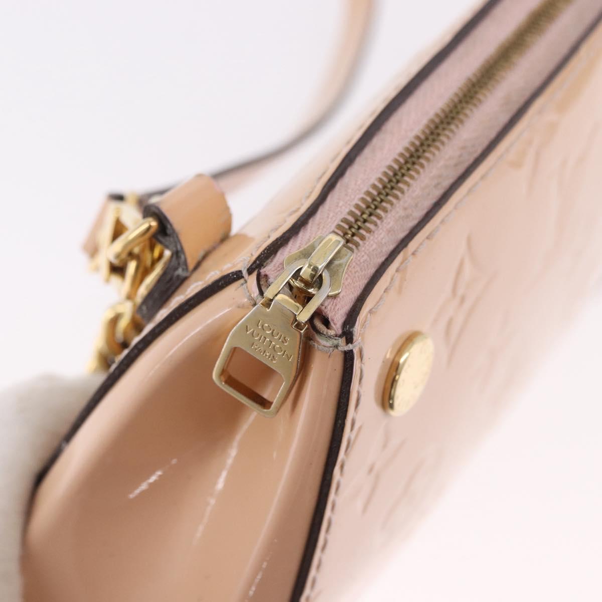 LOUIS VUITTON Vernis Santa Monica Clutch 2way Rose Valerine M50410 Auth hk3897