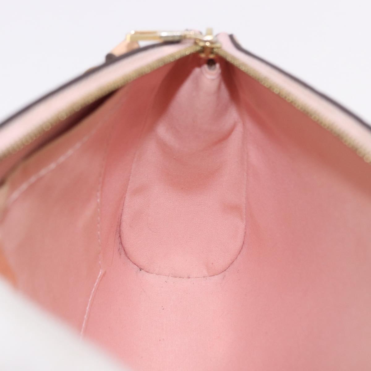 LOUIS VUITTON Vernis Santa Monica Clutch 2way Rose Valerine M50410 Auth hk3897