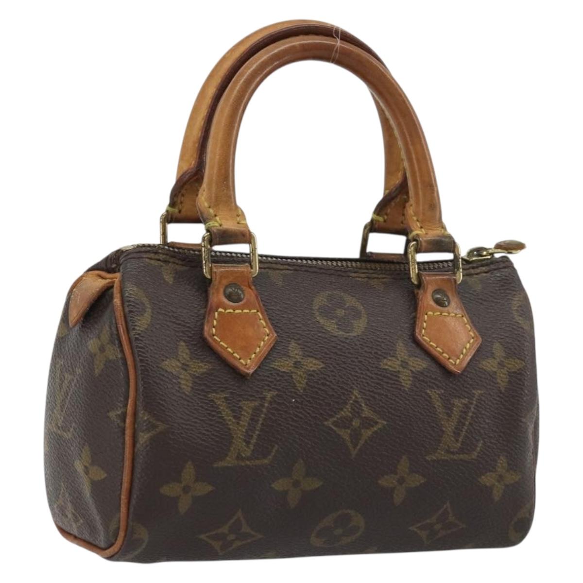 LOUIS VUITTON Monogram Mini Speedy Hand Bag M41534 LV Auth hk3900