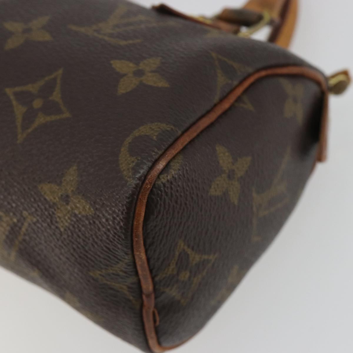 LOUIS VUITTON Monogram Mini Speedy Hand Bag M41534 LV Auth hk3900