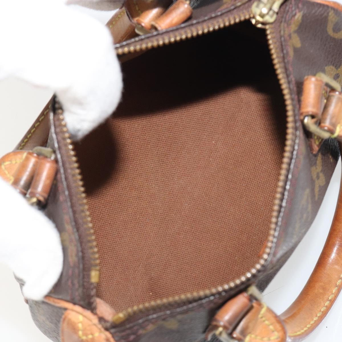 LOUIS VUITTON Monogram Mini Speedy Hand Bag M41534 LV Auth hk3900