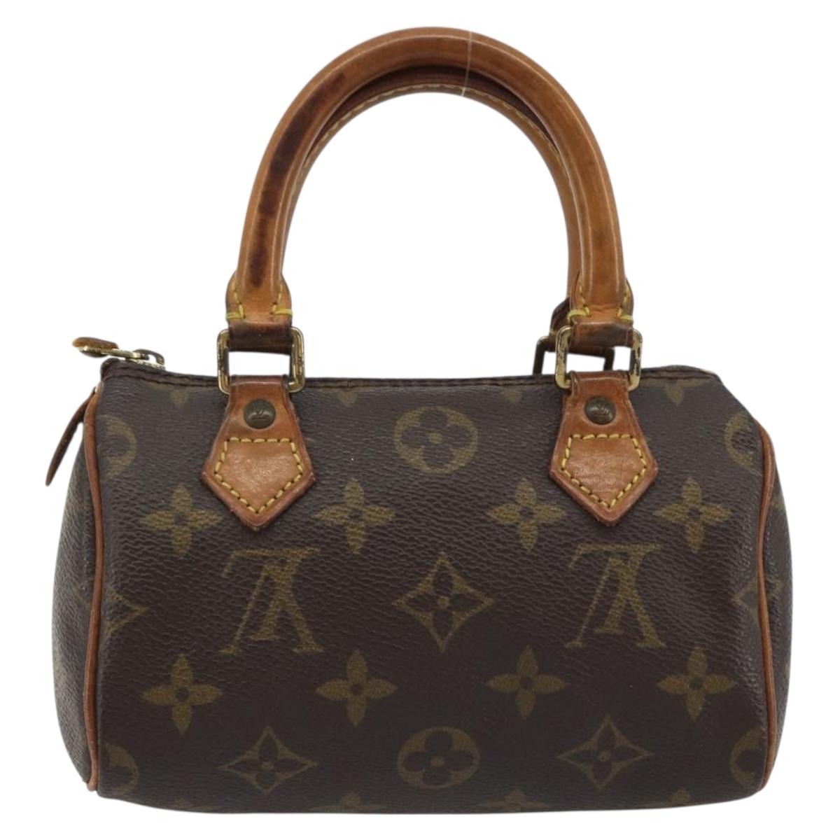 LOUIS VUITTON Monogram Mini Speedy Hand Bag M41534 LV Auth hk3900