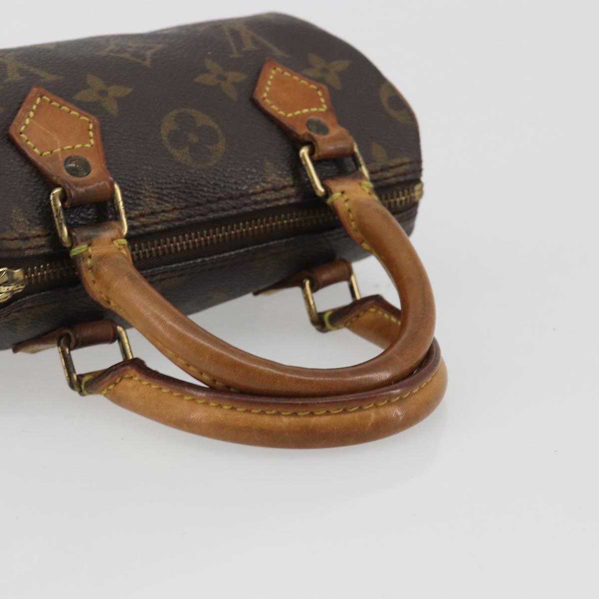 LOUIS VUITTON Monogram Mini Speedy Hand Bag M41534 LV Auth hk3900
