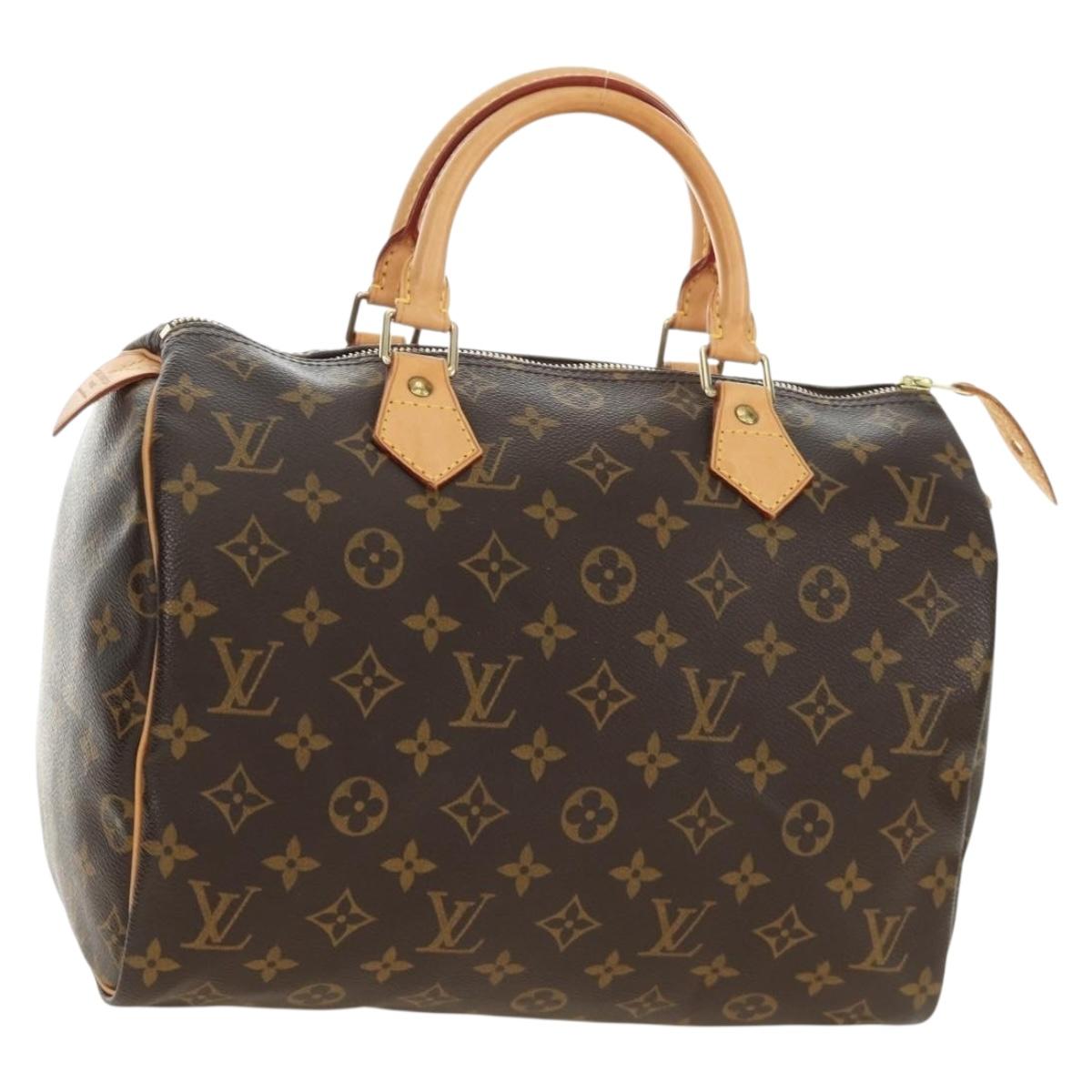LOUIS VUITTON Monogram Speedy 30 Hand Bag M41526 LV Auth hk3901V
