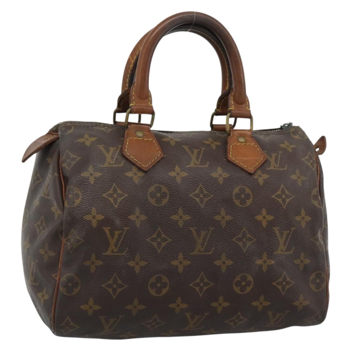 LOUIS VUITTON Monogram Speedy 25 Hand Bag M41528 LV Auth hk3902