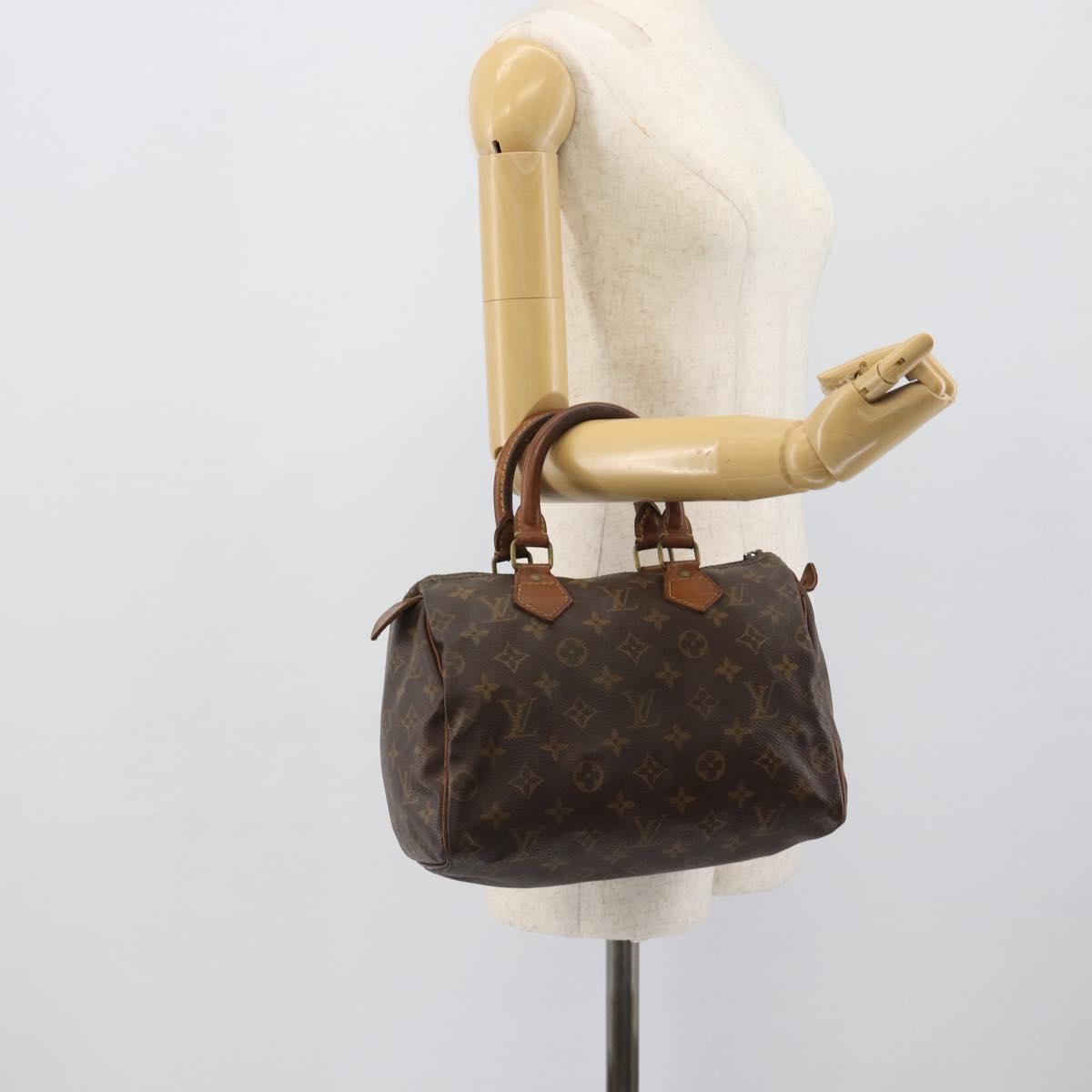 LOUIS VUITTON Monogram Speedy 25 Hand Bag M41528 LV Auth hk3902
