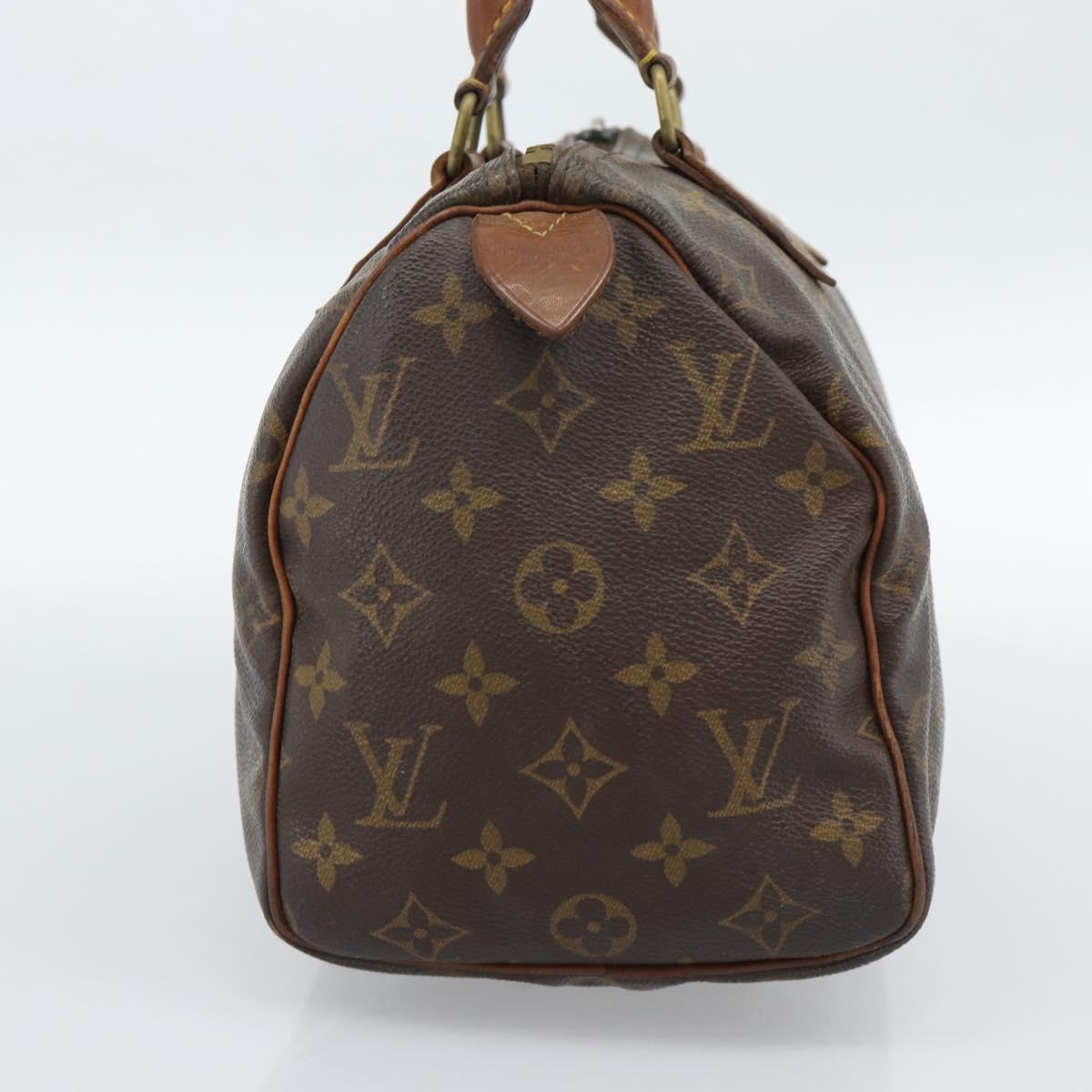 LOUIS VUITTON Monogram Speedy 25 Hand Bag M41528 LV Auth hk3902