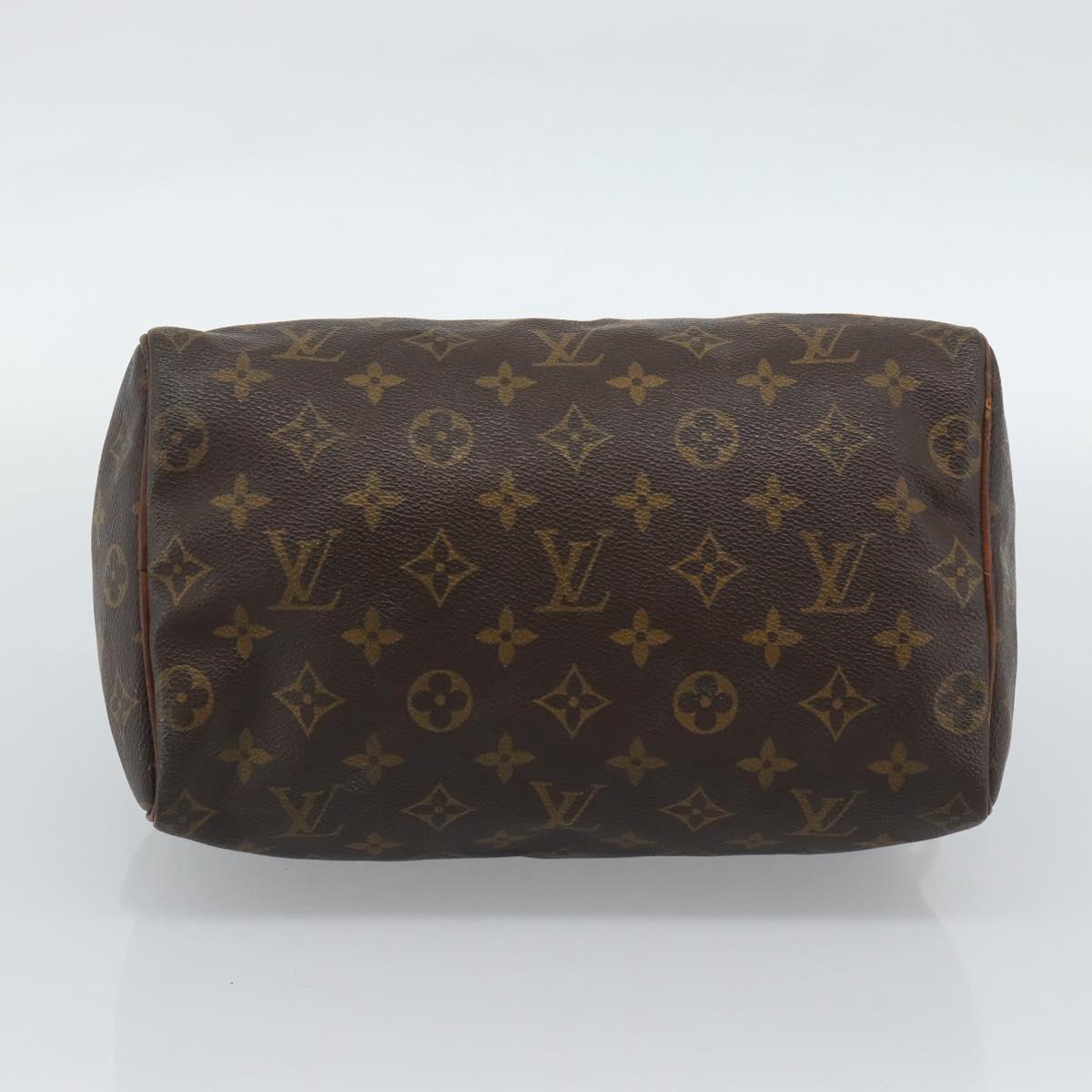 LOUIS VUITTON Monogram Speedy 25 Hand Bag M41528 LV Auth hk3902