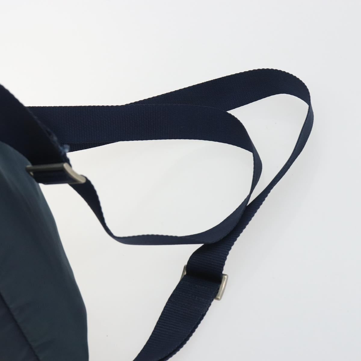 PRADA Backpack Nylon Navy Silver Auth hk3905