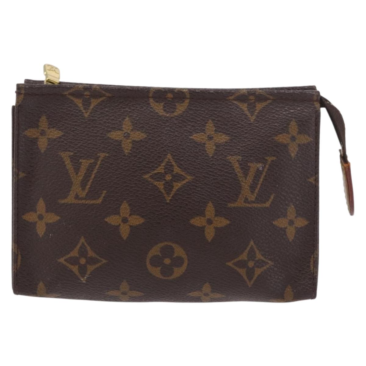 LOUIS VUITTON Monogram Poche Toilette 15 Pouch M47546 LV Auth hk3907