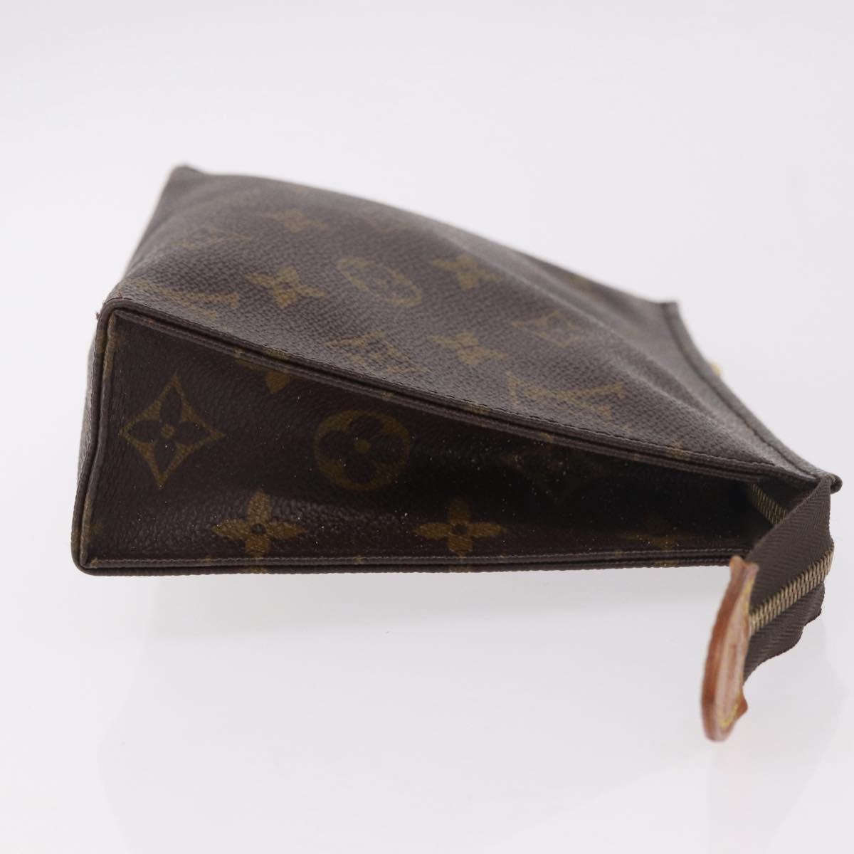 LOUIS VUITTON Monogram Poche Toilette 19 Pouch M47544 LV Auth hk3909