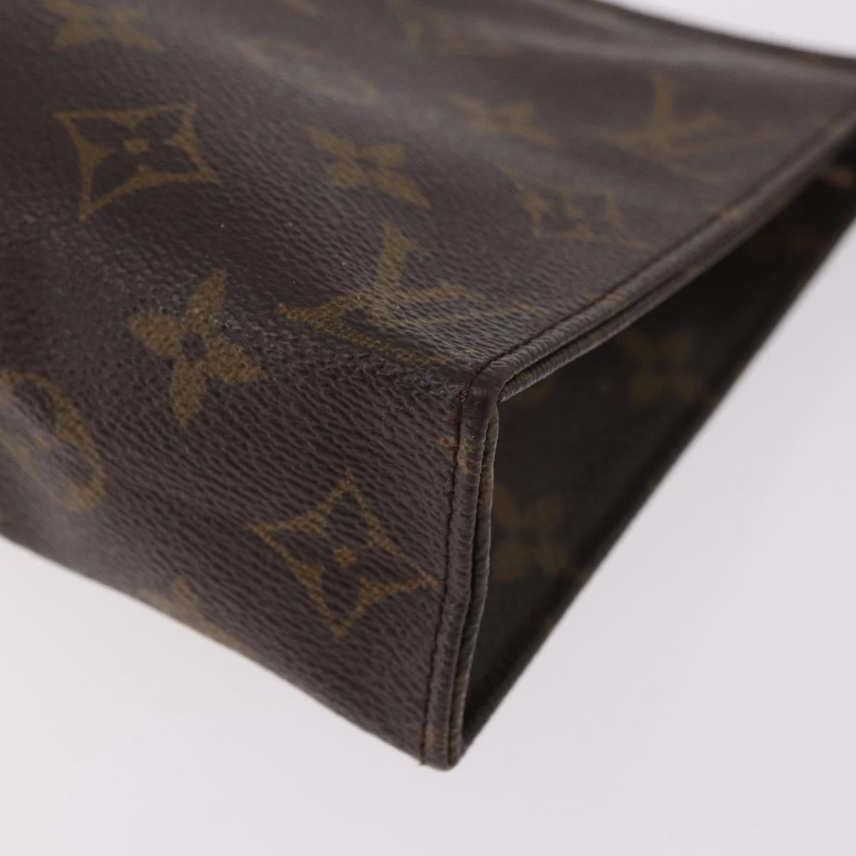 LOUIS VUITTON Monogram Poche Toilette 19 Pouch M47544 LV Auth hk3909