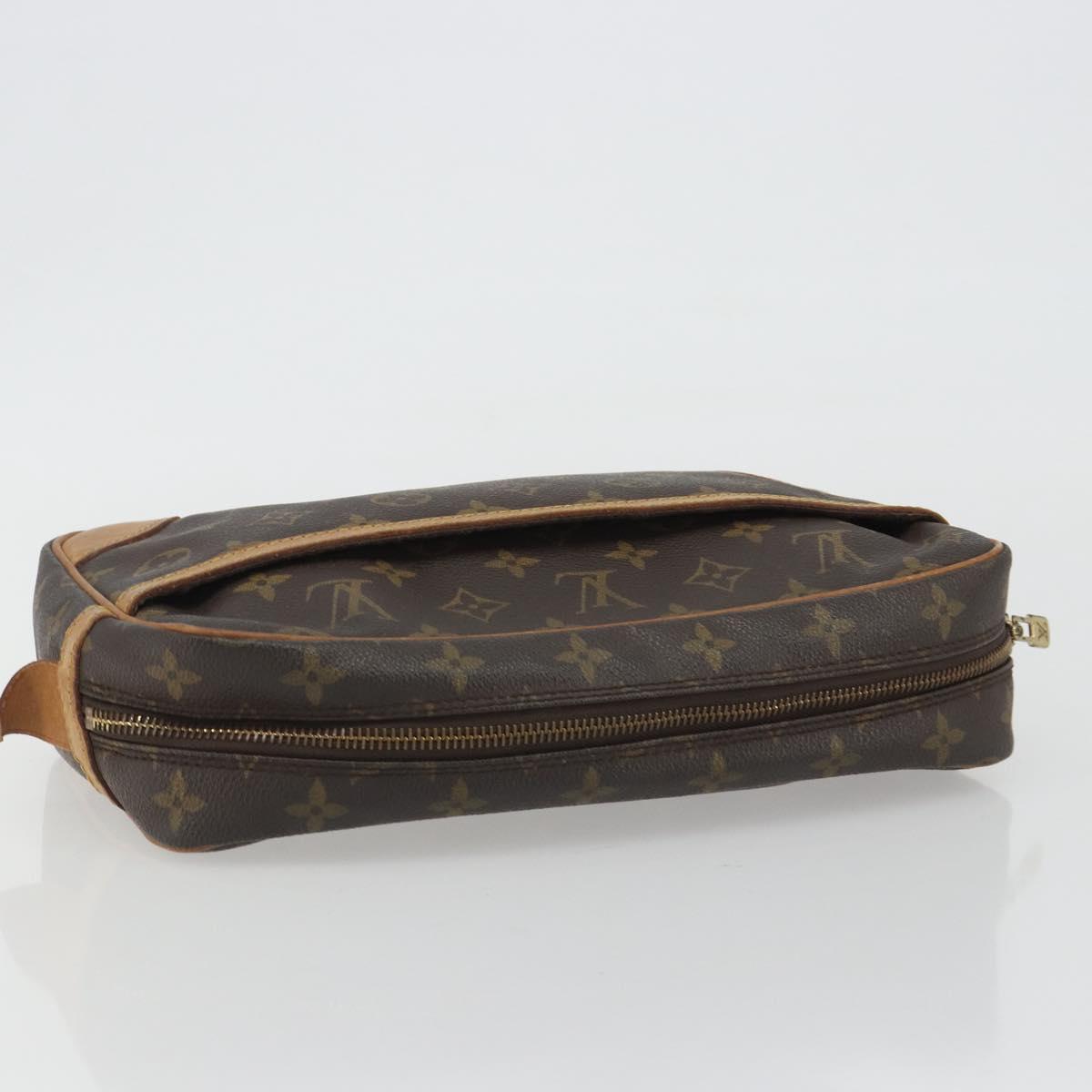 LOUIS VUITTON Monogram Compiegne 28 Clutch Bag M51845 LV Auth hk3912