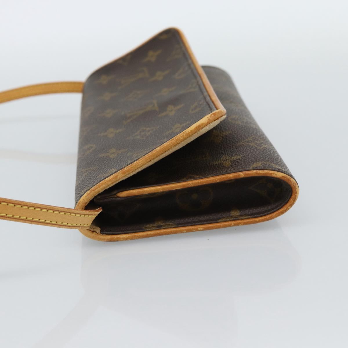 LOUIS VUITTON Monogram Pochette Twin GM Shoulder Bag M51852 LV Auth hk3915