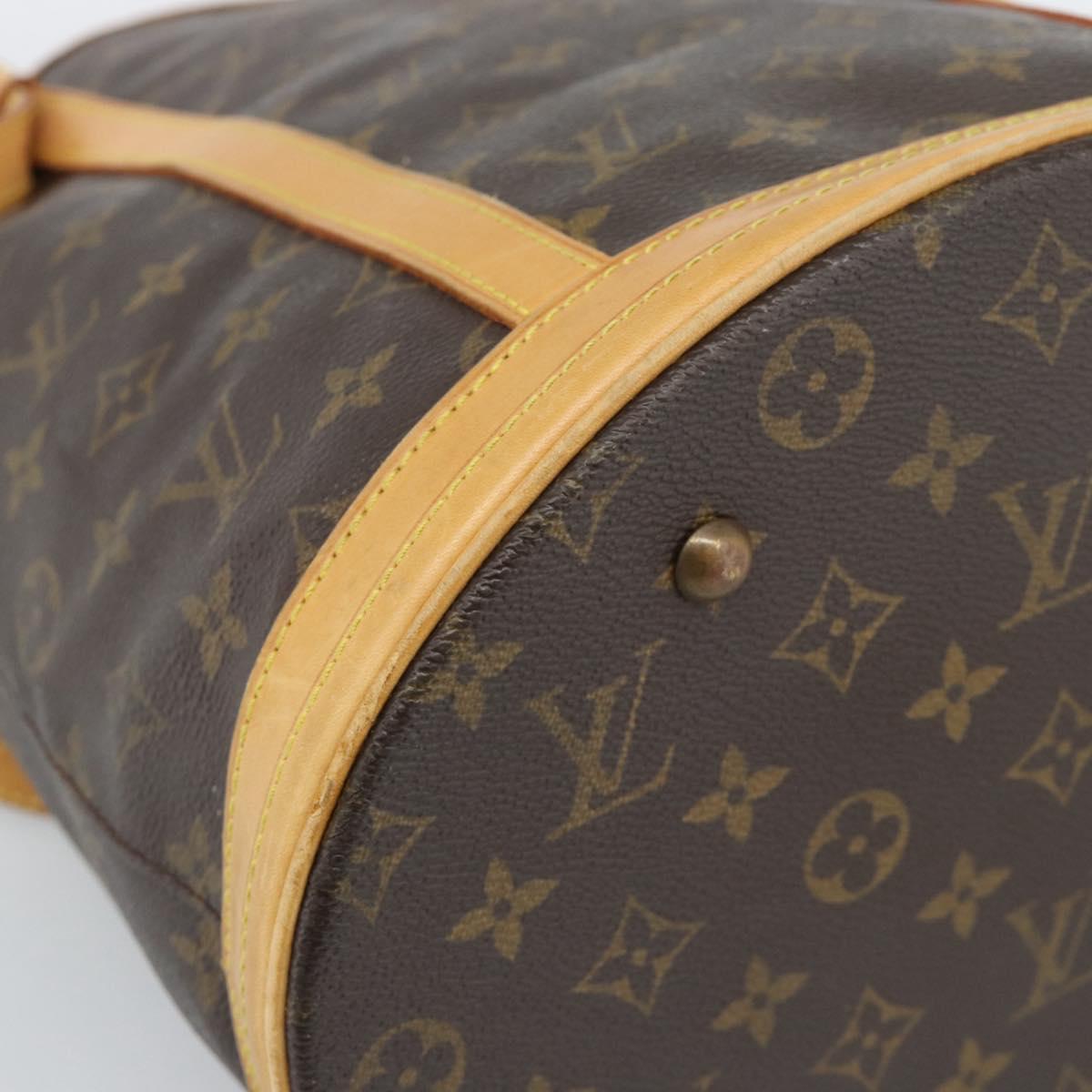 LOUIS VUITTON Monogram Bucket GM Shoulder Bag M42236 LV Auth hk3920