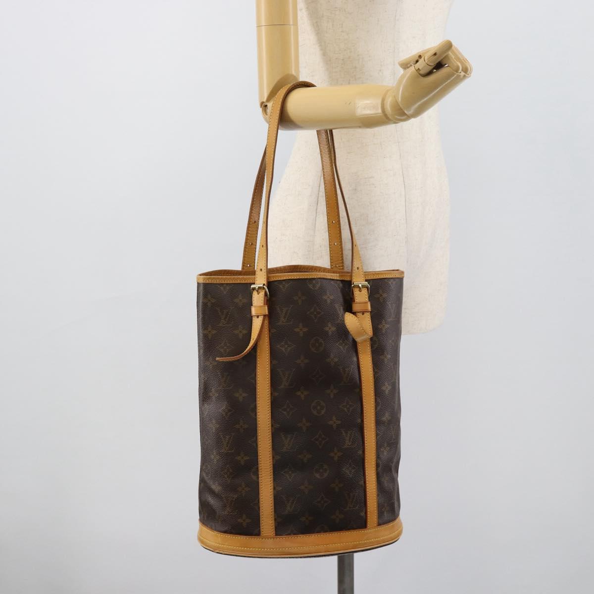 LOUIS VUITTON Monogram Bucket GM Shoulder Bag M42236 LV Auth hk3920