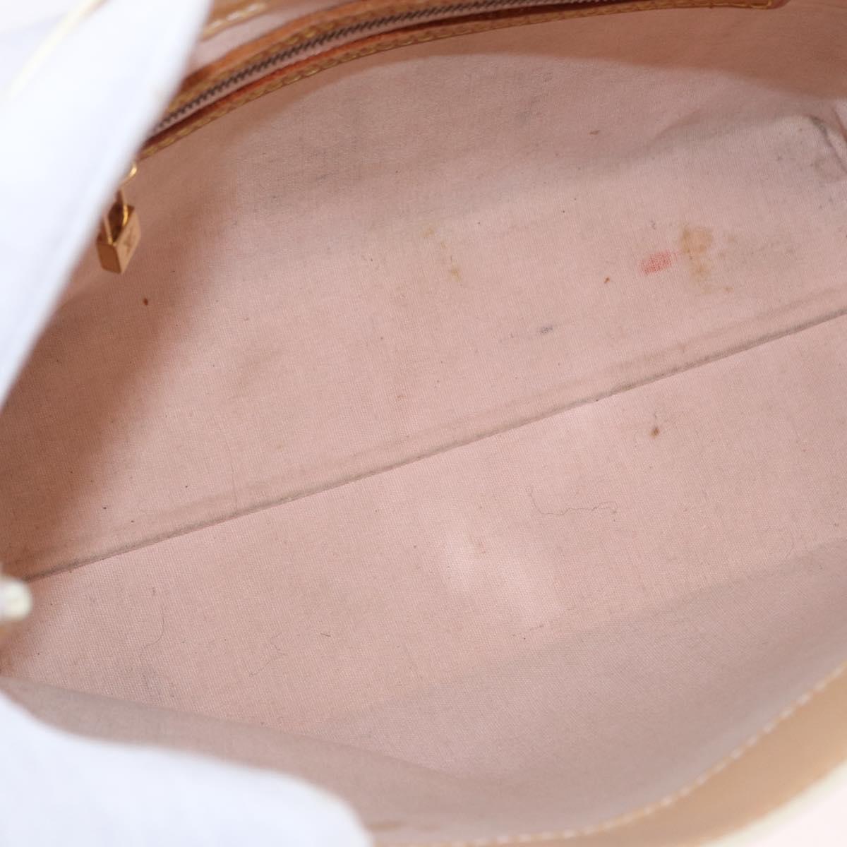 LOUIS VUITTON Monogram Vernis Reade PM Bag Marshmallow Pink M91306 Auth hk3933