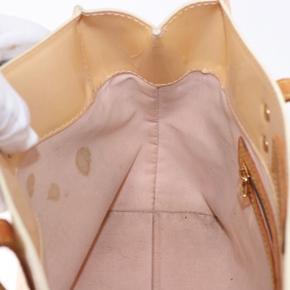 LOUIS VUITTON Monogram Vernis Reade PM Bag Marshmallow Pink M91306 Auth hk3933