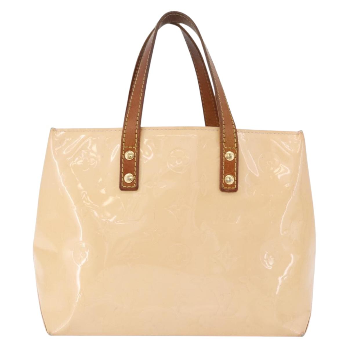 LOUIS VUITTON Monogram Vernis Reade PM Bag Marshmallow Pink M91306 Auth hk3933