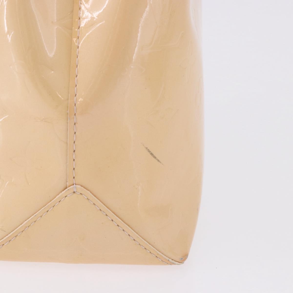 LOUIS VUITTON Monogram Vernis Reade PM Bag Marshmallow Pink M91306 Auth hk3933
