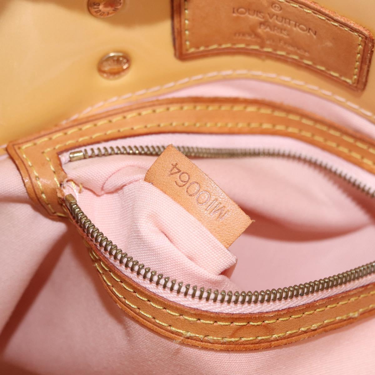 LOUIS VUITTON Monogram Vernis Reade PM Bag Marshmallow Pink M91306 Auth hk3934