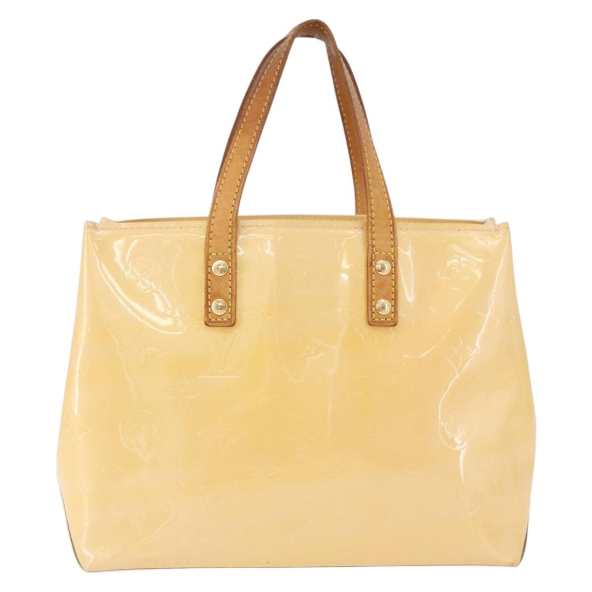 LOUIS VUITTON Monogram Vernis Reade PM Bag Marshmallow Pink M91306 Auth hk3934
