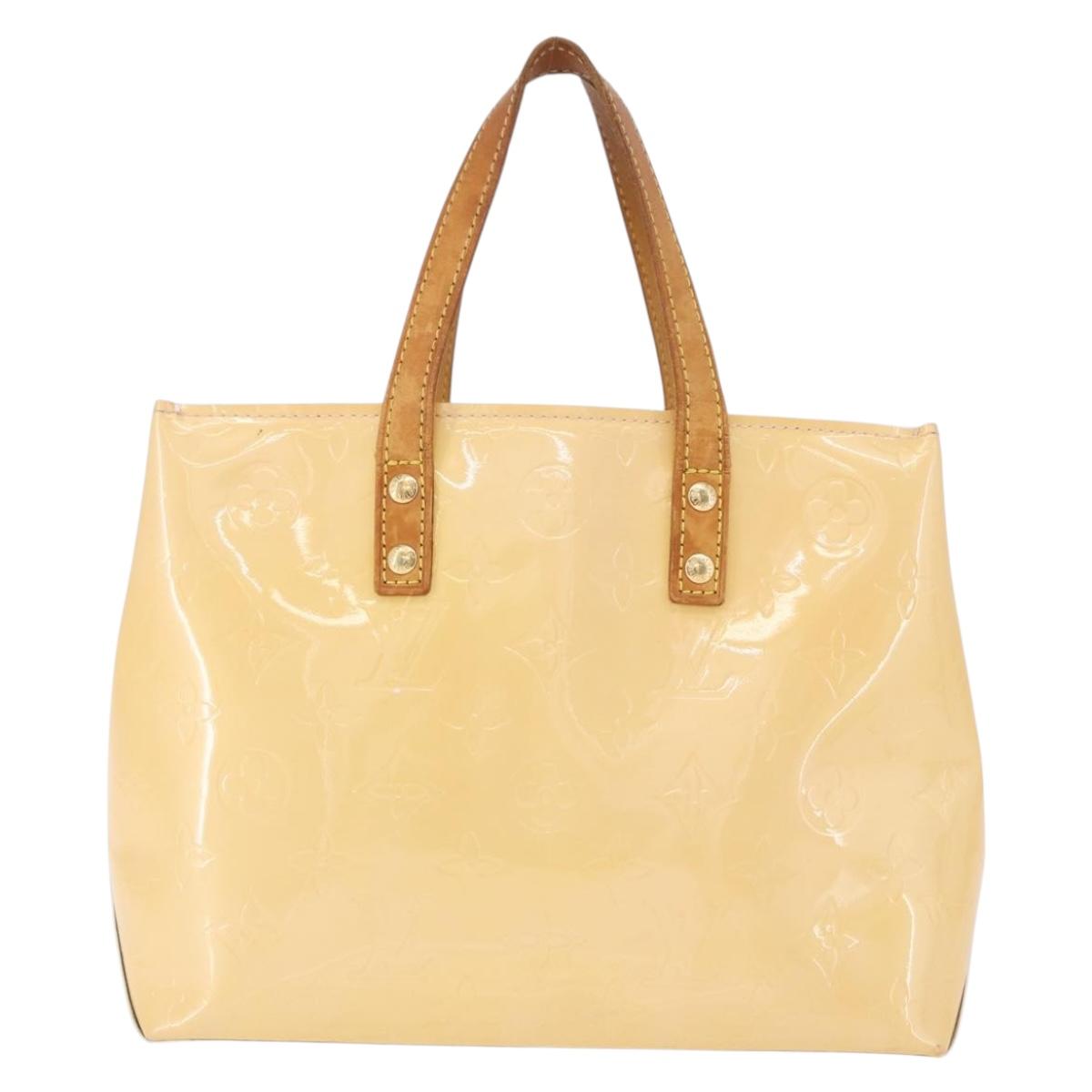 LOUIS VUITTON Monogram Vernis Reade PM Bag Marshmallow Pink M91306 Auth hk3934