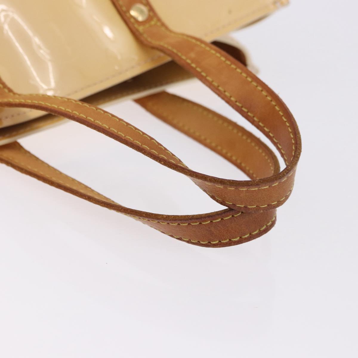 LOUIS VUITTON Monogram Vernis Reade PM Bag Marshmallow Pink M91306 Auth hk3934
