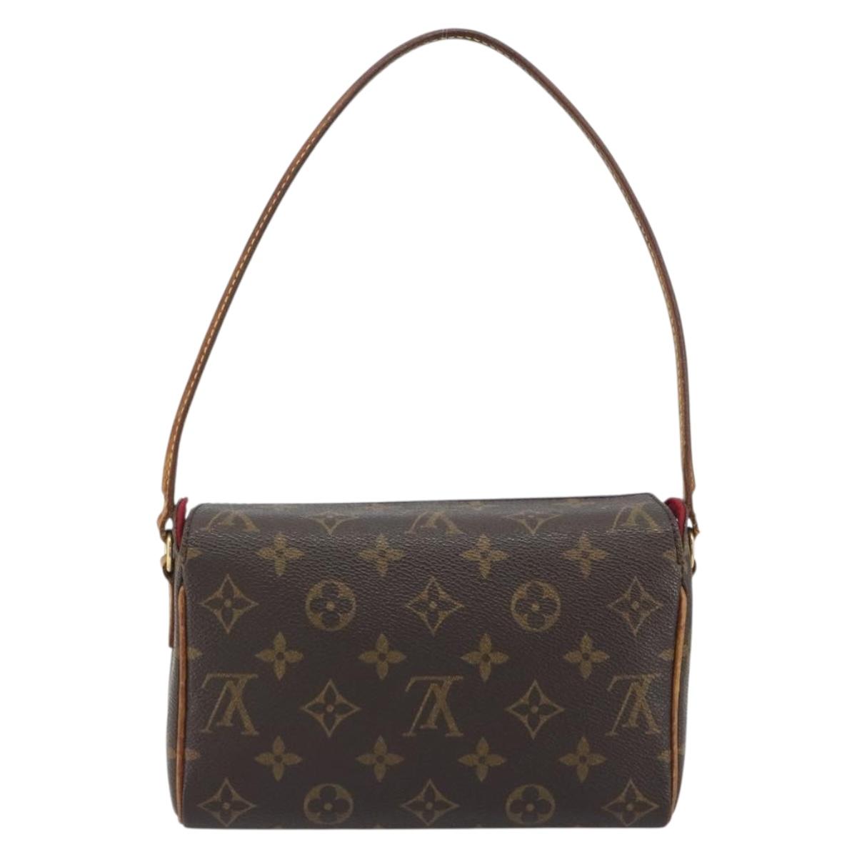 LOUIS VUITTON Monogram Recital Hand Bag M51900 LV Auth hk3938