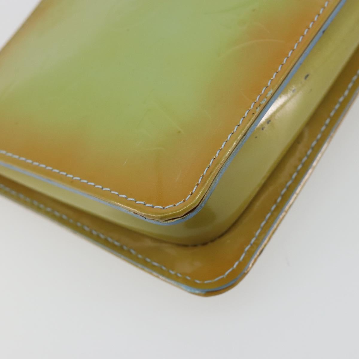 LOUIS VUITTON Monogram Vernis Lexington Pouch Baby Blue M91011 LV Auth hk3939