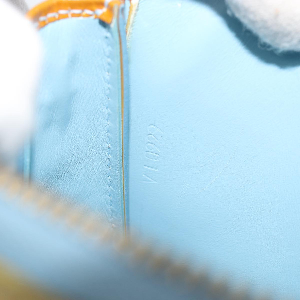 LOUIS VUITTON Monogram Vernis Lexington Pouch Baby Blue M91011 LV Auth hk3939
