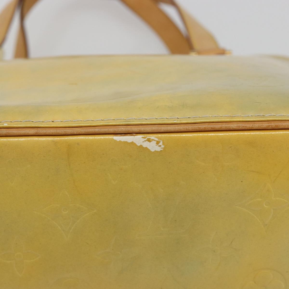 LOUIS VUITTON Monogram Vernis Houston Hand Bag Gris M91053 LV Auth hk3941