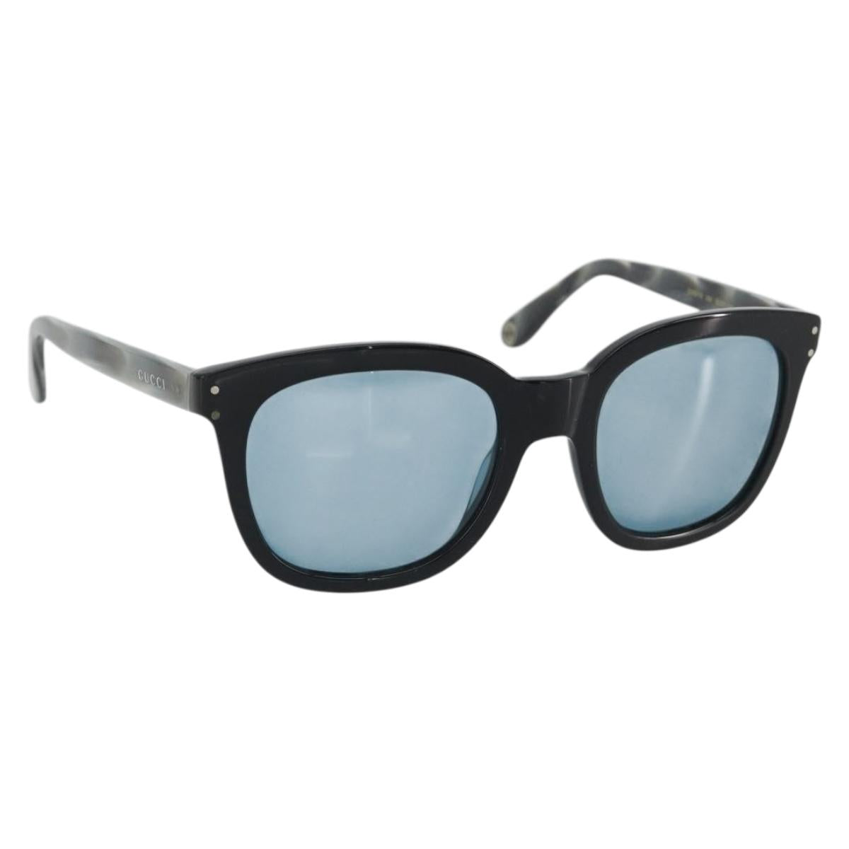 GUCCI Sunglasses Plastic Gray Black Auth hk3942M