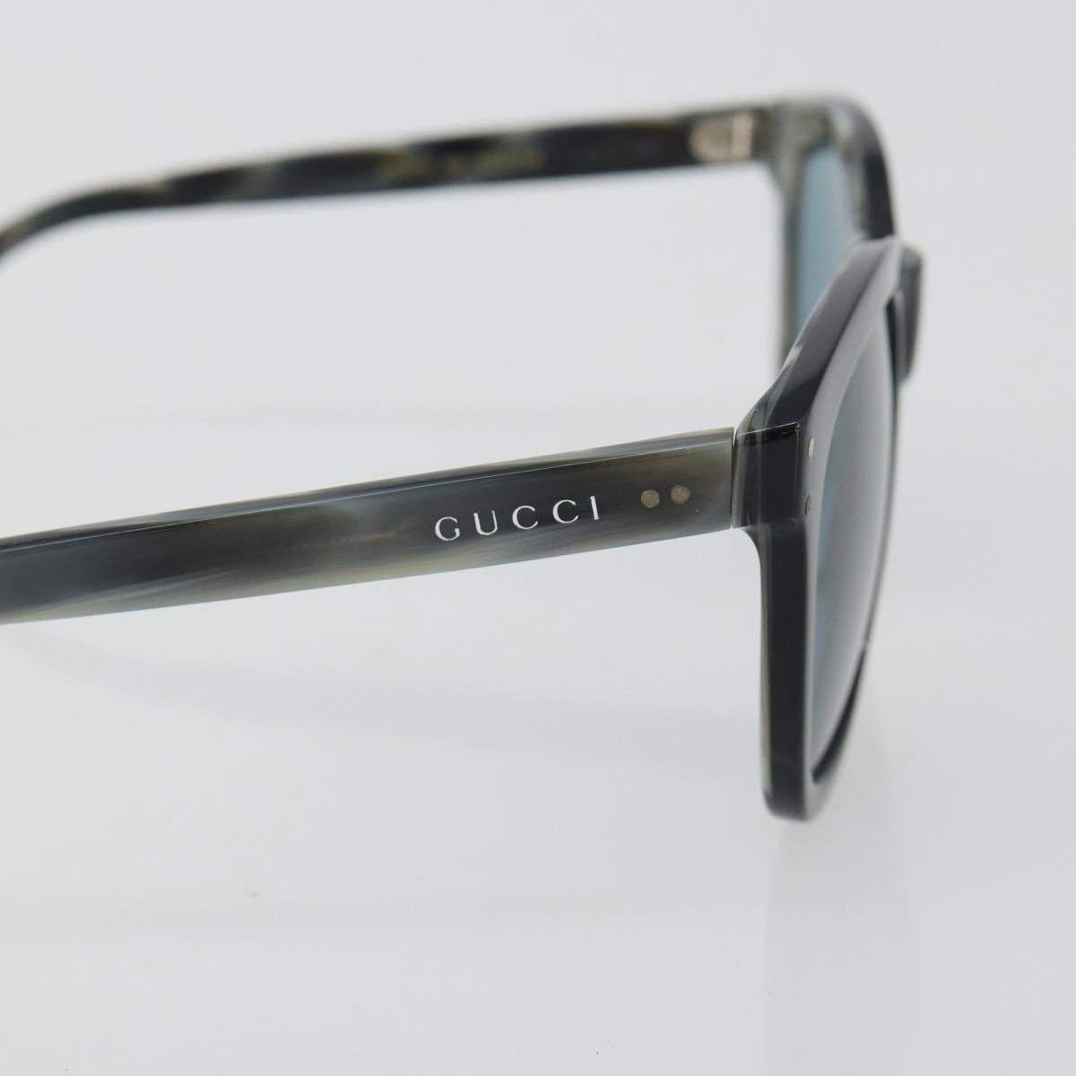 GUCCI Sunglasses Plastic Gray Black Auth hk3942M