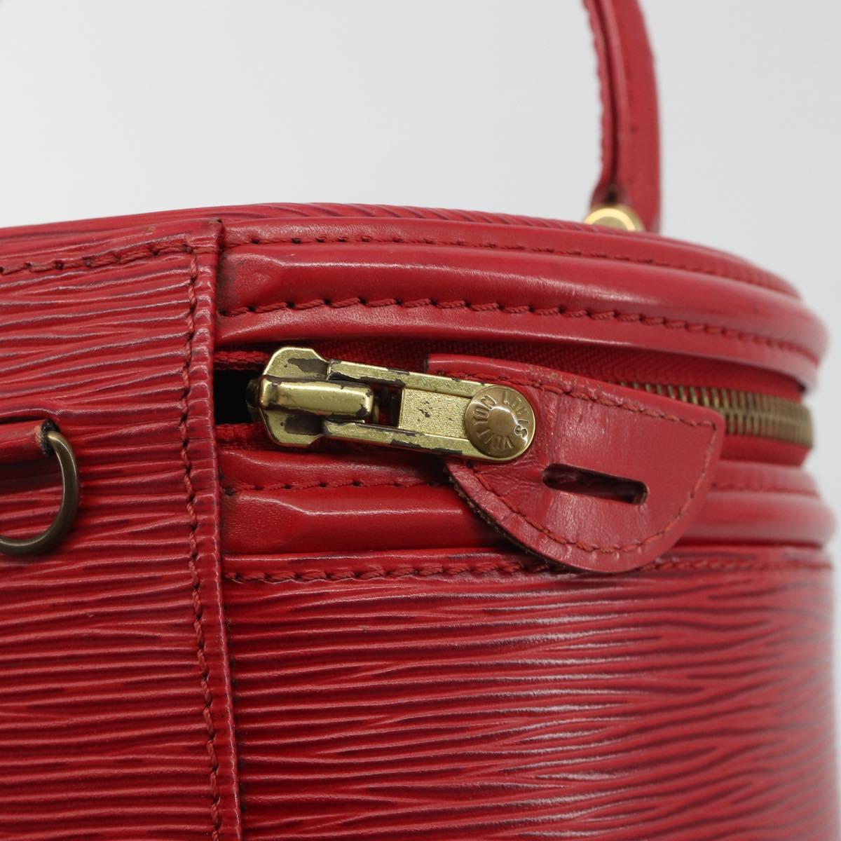 LOUIS VUITTON Epi Cannes Hand Bag Red M48037 LV Auth hk3944
