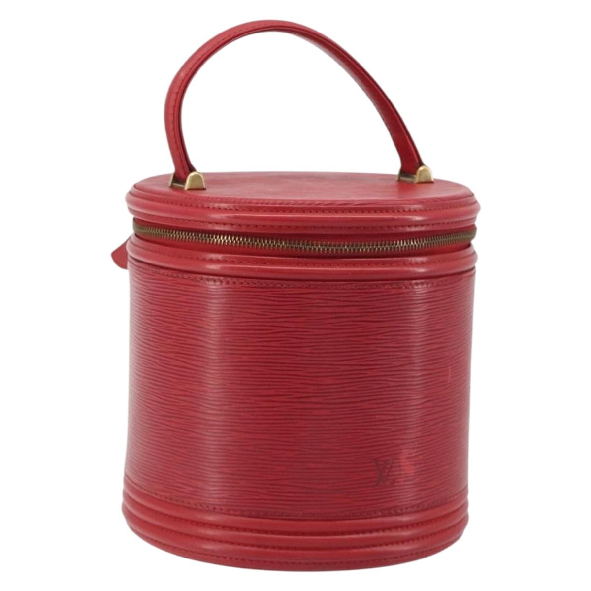 LOUIS VUITTON Epi Cannes Hand Bag Red M48037 LV Auth hk3944